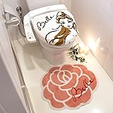 Disney(ディズニー) 美女と野獣 ベル トイレ蓋カバー&マット2点セット 100210701301-01-01