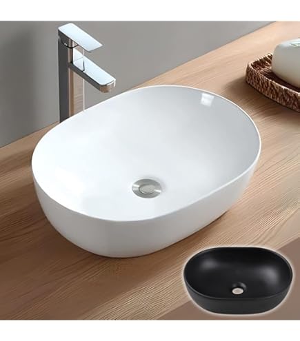 手洗い器 洗面ボウル 最終価格 洗面ボウル 手洗器 セット 小型 オーバル 置き型 楕円型 41cm