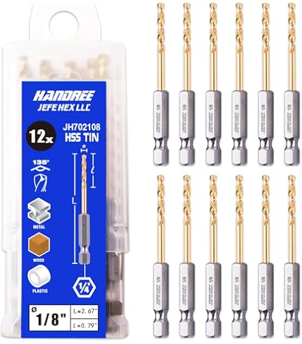 Hanson 80220 Bohrer- Und Gewindebohrer-Set – Inkl. 10-24 NC Gewindebohrer & #25 Bohrer Für Metall & Holz