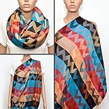 Nursing Cover - Nursing Scarf - Nursing Infinity Scarf - Breastfeeding Cover (Multi-colored Chevron 