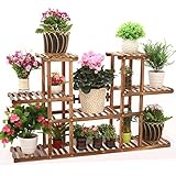Plant shelf 木製フラワーラック、ソリッドウッド多階建てプラントフレームWindowsill、フラワーポット木製フレーム、バルコニー盆栽フレーム、 Flower racks
