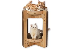 猫壱 バリバリボウルタワー (レギュラー, ライトブラウン)