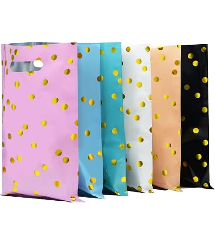 50 Pcs Candy Plastic Drawstring Gift Bags Gold Dot Treat Bags For Birthday Party Snack Wrapping W K I.1416286136