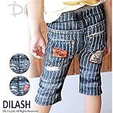 (ディラッシュ) DILASHストレッチハーフパンツ（４．５分丈） 120 デニム