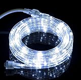 Izzy Creation 10.6FT Cool White LED Flexible Rope Lights Kit, Indoor / Outdoor Lighting, 3/8", Home,