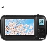 【2022年進級版】 ワンセグテレビ ポータブルテレビ 手回し充電付き FM/AMラジオ機能付き 4.3インチ小型テレビ 携帯テレビ SOSサイレン付き LEDライト付き 3way電源対応 イヤホン接続可