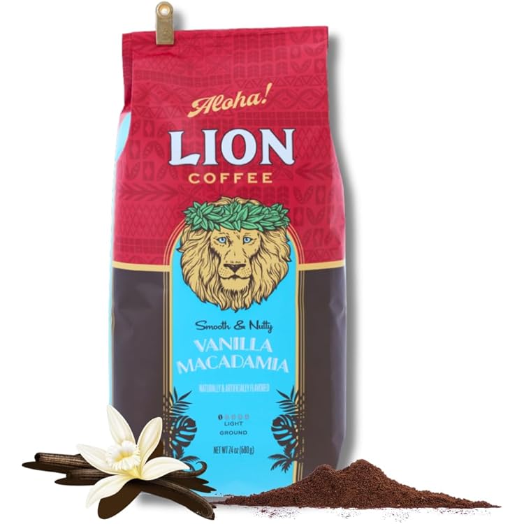 Amazon.co.jp: Lion Coffee Vanilla Macadamia 24oz 680g (Powder