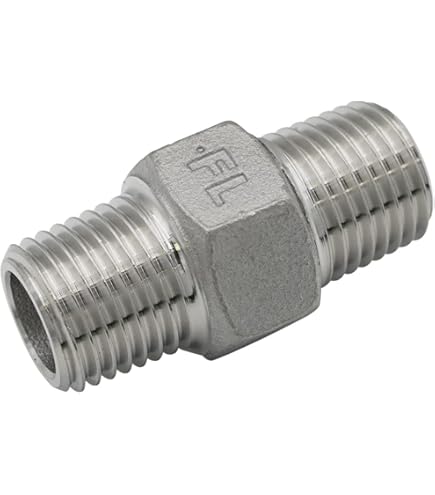 Amazon.co.jp: uxcell ステンレス鋼304 キャストパイプ継手 メスネジ