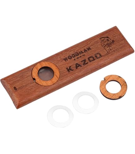 Amazon.co.jp: カズー 楽器 KAZOO 木製カズー 音楽玩具 音楽愛好