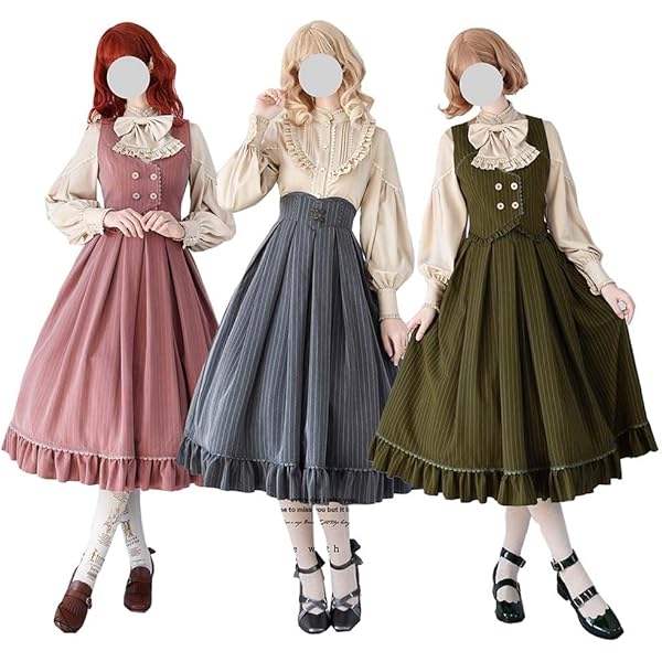 Amazon.co.jp: [Lomohanaga] ロリータ スカート レディース ロング