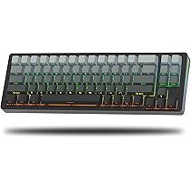 Amazon | MAMBASNAKE×AJAZZ AK680 有線ゲーミングキーボード 青