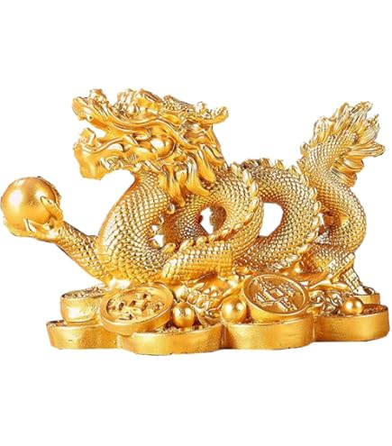 Amazon.co.jp: 龍の置物 風水 5本爪 龍 インテリア リビング 玄関