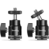 SmallRig Ball Head Cold Shoe Monitor Mount w/ 1/4"-20 Screw, Aluminum Alloy Adapter Support w/ 360° Adjustable Swiveling Ball