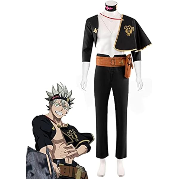 Anime Costumes Anime Black Clover Golden Dawn Cape Yuno Grinberryall Cosplay Come Beige Blue Cloak Fourleaf Clover Asta Clover Kingdom Men Z0301 From Make08, $89.02 - Foto 10
