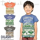 (ディラッシュ) DILASH初夏'16 ネイティブ柄切替え半袖Ｔシャツ 140 オレンジ