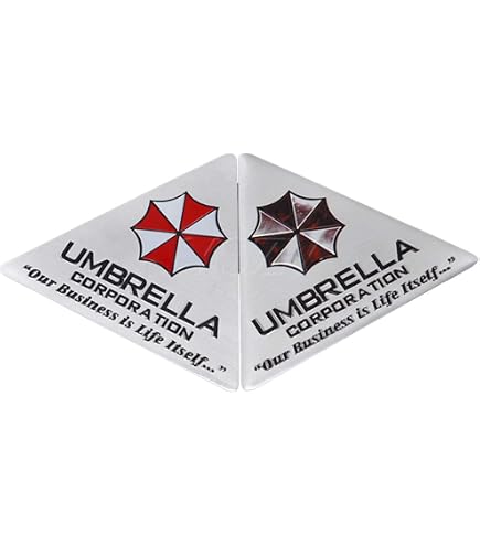 Adesivi Umbrella Corporation Hive Per Auto - 3 Pezzi 10x3,5 Cm, Vinile Resistente 5 Anni, Per Computer, IPad, Superfici Lisce