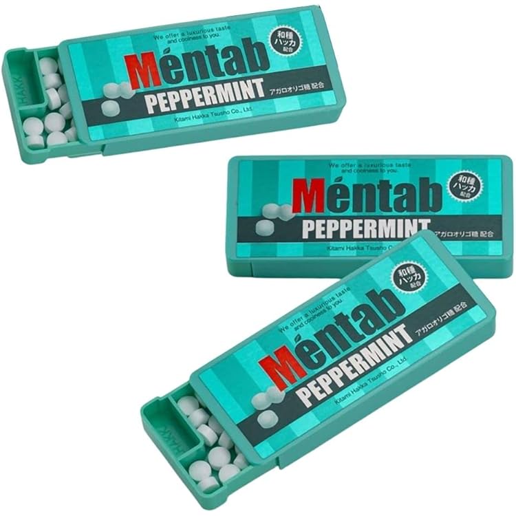 Amazon | 北見ハッカ通商 ミントタブレット メンタブ (E) 北見 Mentab