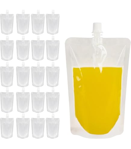 Amazon.co.jp: KASVIN 200個セット スパウトパウチ 透明 100ml/150ml