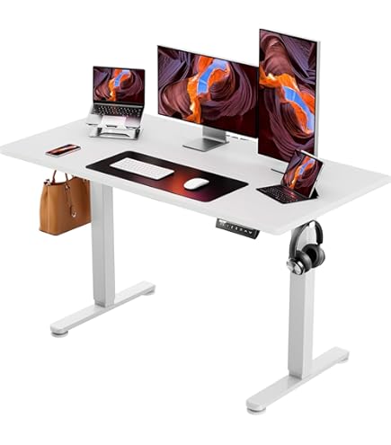 Amazon | ErGear 電動 昇降式デスク 一枚天板 スタンディングデスク 幅  