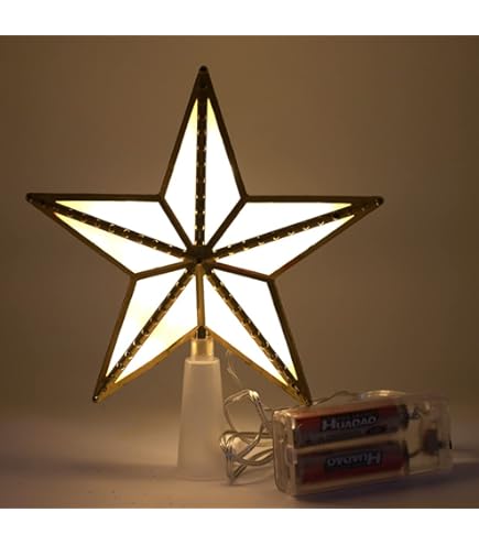 Amazon.co.jp: クリスマス オーナメント 星 クリスマス ツリートップ