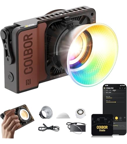 Amazon | COLBOR ビデオライト (バイカラー CL220) | COLBOR | 定常光