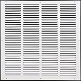25"w X 30"h Steel Return Air Grilles - Sidewall and Cieling - HVAC DUCT COVER - White [並行輸入品]