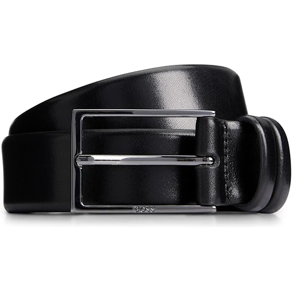 【未使用✨極美品】　HUGO BOSS ボス　ベルト　メンズ　ブラック Amazon | [BOSS] [ボス] イタリアンレザー ガンメタルバックル