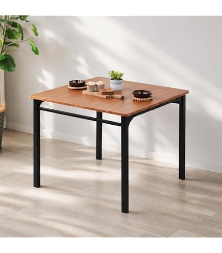 Amazon｜ダイニングテーブル 75×75 正方形 2人用 二人用 木 ウッド