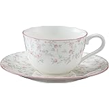 Noritake ノリタケ カップ & ソーサー ( コーヒー ティー 兼用) 220cc キューティーローズ 電子レンジ対応 ボーンチャイナ T59387A/9940