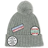 ベビードール ワッペンニット帽 ニットキャップ 子供服 KIDS グレー