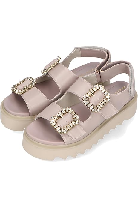 Amazon | [ダイアナ] サンダル 日本製 青 ライトブルー 24.5cm  