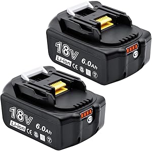 Akkopower マキタ 18v バッテリー bl1860b 6.0Ah マキタ18v互換 バッテリーBL1830 BL1840 BL1850 BL1860 リチウムイオン電池 PSE取得済み BL1860B2個セット