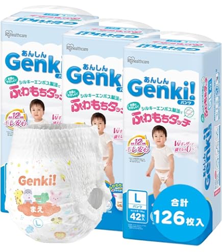 Amazon | 【パンツ Lサイズ】ネピア やさしいプレミアム GENKI! パンツ