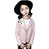 Amazon Yy Natuhi 子供服 女の子 フェイクレザー ライダースジャケット おしゃれ キッズ 女児 アウター コート 長袖 秋冬 防寒 防風 ジュニア ガールズ かわいい ダンスウェア ヒップホップ コート ジャケット 通販