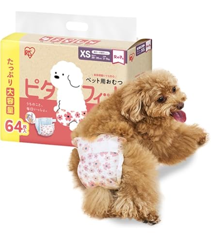 Amazon | Famy 犬用おむつ 女の子用 XSサイズ 72枚入り(12枚入り×6袋