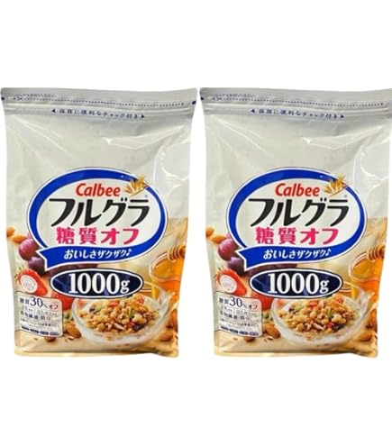 Amazon.co.jp: カルビー フルグラ 糖質オフ 1000g (2袋) : 食品・飲料