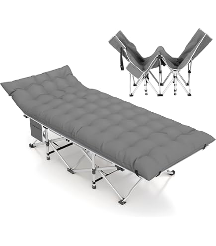 キャンプベッド　折り畳み　簡易ベッド Amazon.co.jp: 折り畳みベッド 4段階調節 組立不要 折りたたみベッド
