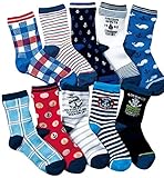 【 bambini 】 メッシュ ジュニア キッズ 男児 クルー 丈 靴下 マリン カラー 10足 セット 春夏用 (15-19㎝) …