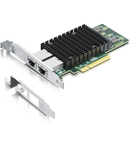 Binardat 2-Port Gigabit PCIe Network Card – Intel 82575/82576 Chip | Low Profile Bracket Included