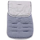 Minene Universal Reversible Pushchair Stroller Pram Buggy Liner Footmuff Cosy toes Car Seat (Blue St