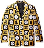 NFL Pittsburgh SteelersメンズパッチUglyビジネスジャケット、サイズ46 / Large
