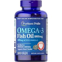 Puritans Pride Omega-3 Fish Oil 1000 Mg, 100 Count : Amazon.com.au: Health,  Household \u0026 Personal Care