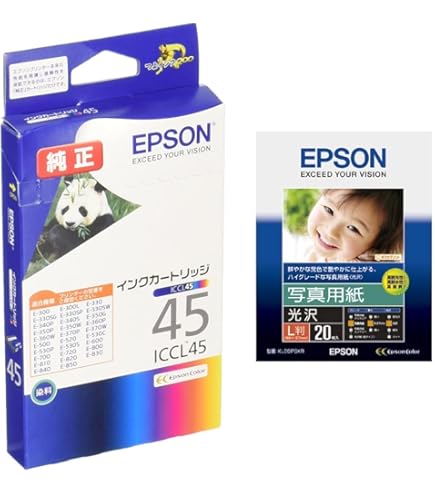 Amazon.co.jp: エプソン 純正 インクカートリッジ パンダ ICCL45
