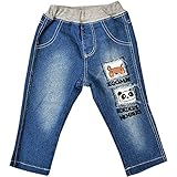 2017年 春物 ZOOMIC ズーミック くり抜きアップリケデニム ロングパンツ ネイビー◇95cm