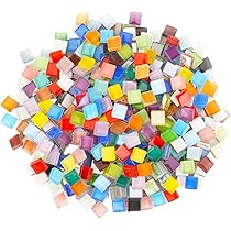 Amazon.co.jp: JP Number ガラスモザイクタイル 正方形 DIY 内装