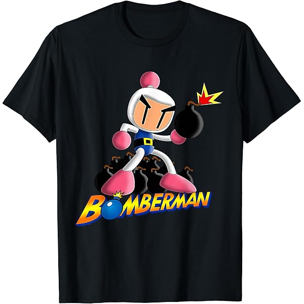 Amazon | 「ボンバーマン」白ボン(E) Tシャツ | Tシャツ・カットソー 通販