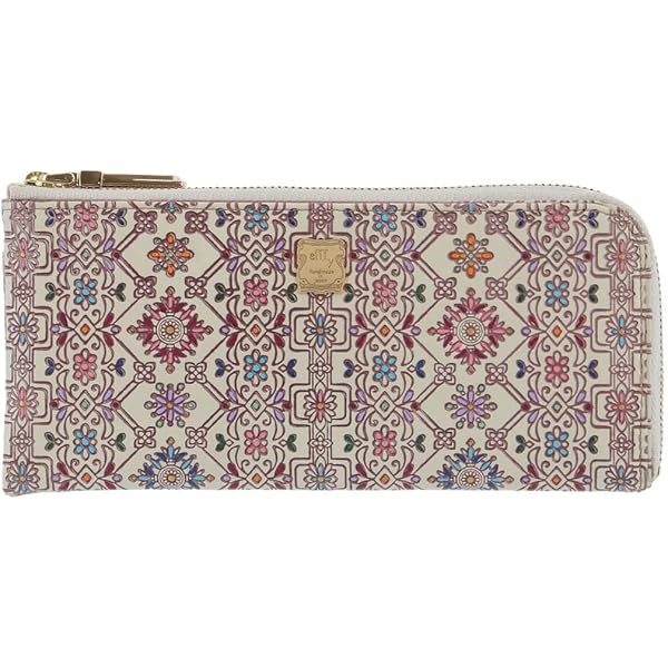 Amazon | [efffy] [エフィー] 長財布 L字ファスナー 本革 友禅染