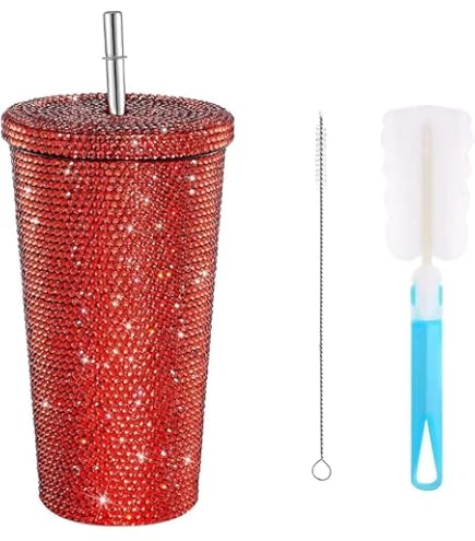 Amazon｜スタッズ付きキラキラダイヤモンドタンブラー、500ml/750ml