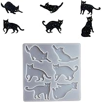 黒い猫型シリコンアクセサリー 楽天市場】キーホルダー 猫（モールド・レジン型｜レジン