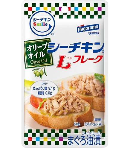 Amazon | はごろも シーチキン Smile 水煮 Lフレーク パウチ 60g (0328